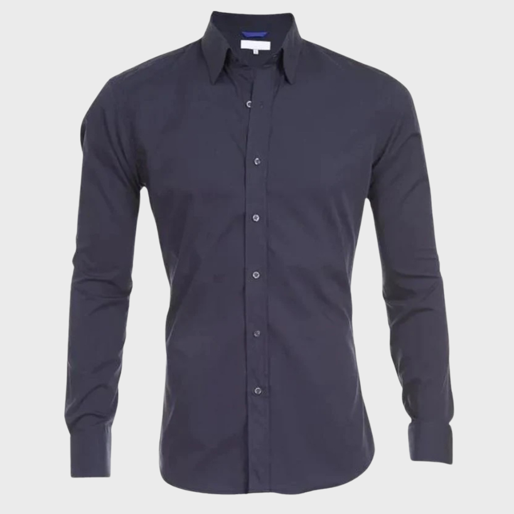 Wrinkle-free Shirt for Men - Milan-Black-XS-Nora Luxe