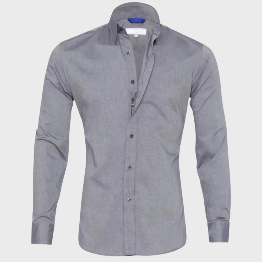 Wrinkle-free Shirt for Men - Milan-Black-XS-Nora Luxe