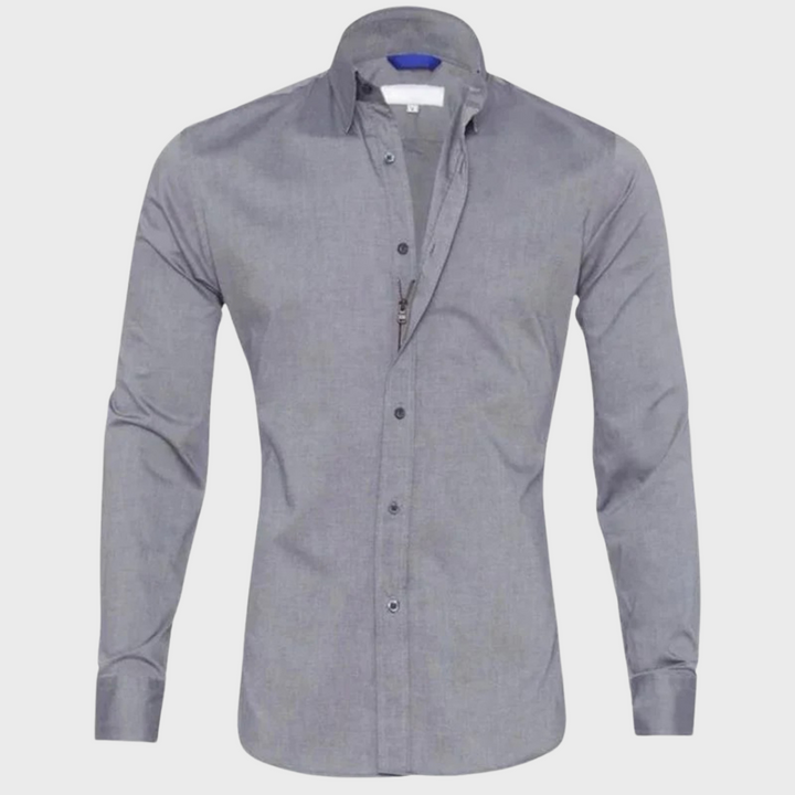 Wrinkle-free Shirt for Men - Milan-Black-XS-Nora Luxe