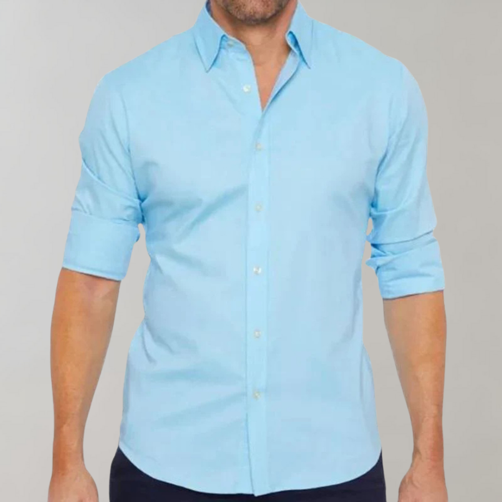 Wrinkle-free Shirt for Men - Milan-Black-XS-Nora Luxe