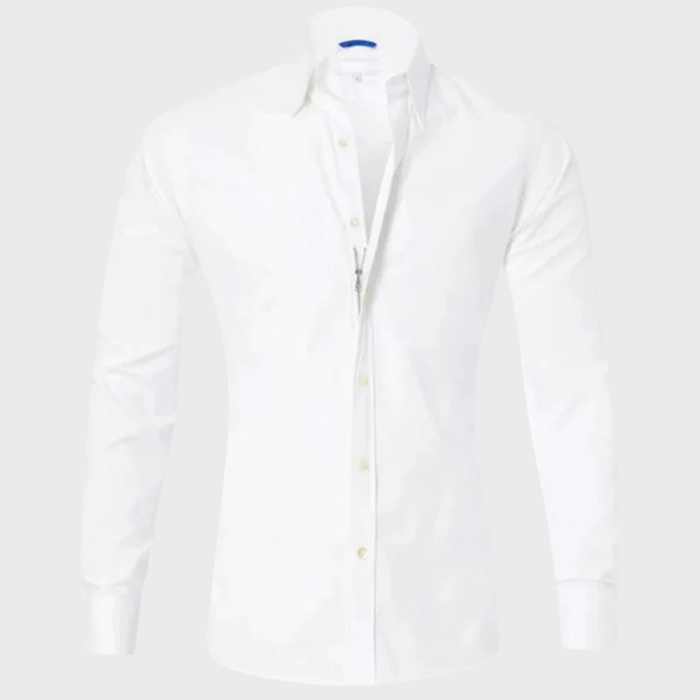Wrinkle-free Shirt for Men - Milan-Black-XS-Nora Luxe
