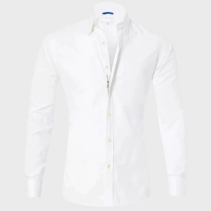 Wrinkle-free Shirt for Men - Milan-Black-XS-Nora Luxe