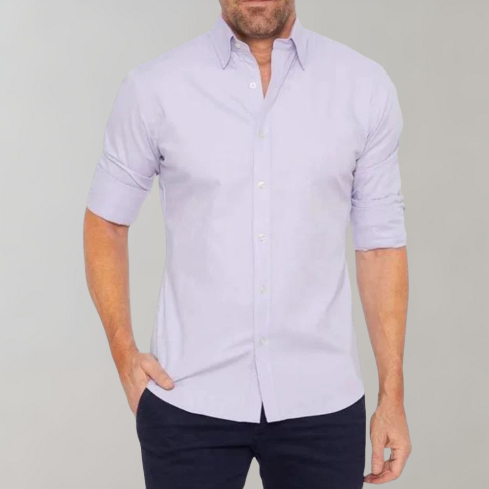 Wrinkle-free Shirt for Men - Milan-Black-XS-Nora Luxe