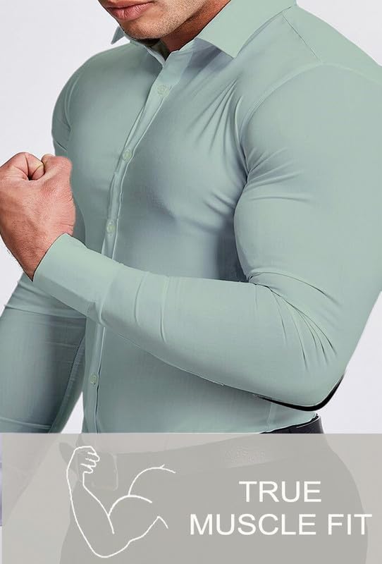 Wrinkle-Free Slim Fit Shirt for Men - David-Black-S-Nora Luxe