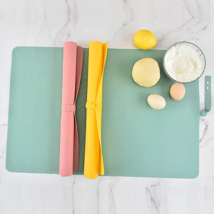XL Silicone Kitchen Mat - FlexiMat-Green-Nora Luxe