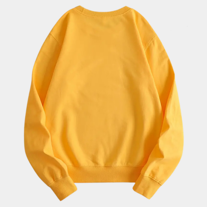Yellow Women's Sweatshirt with Floral Print - Fleur-XS-Nora Luxe