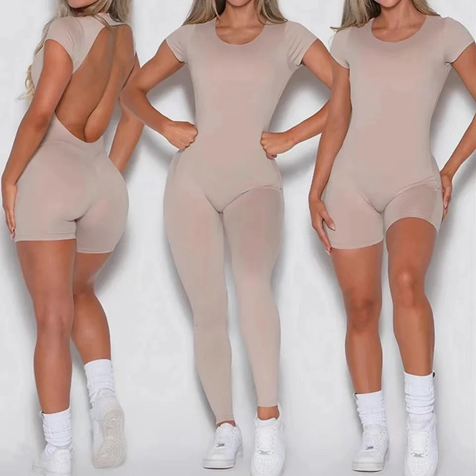 Yoga Jumpsuit with Breathable & Flexible Design - Luna-Red-S-Nora Luxe