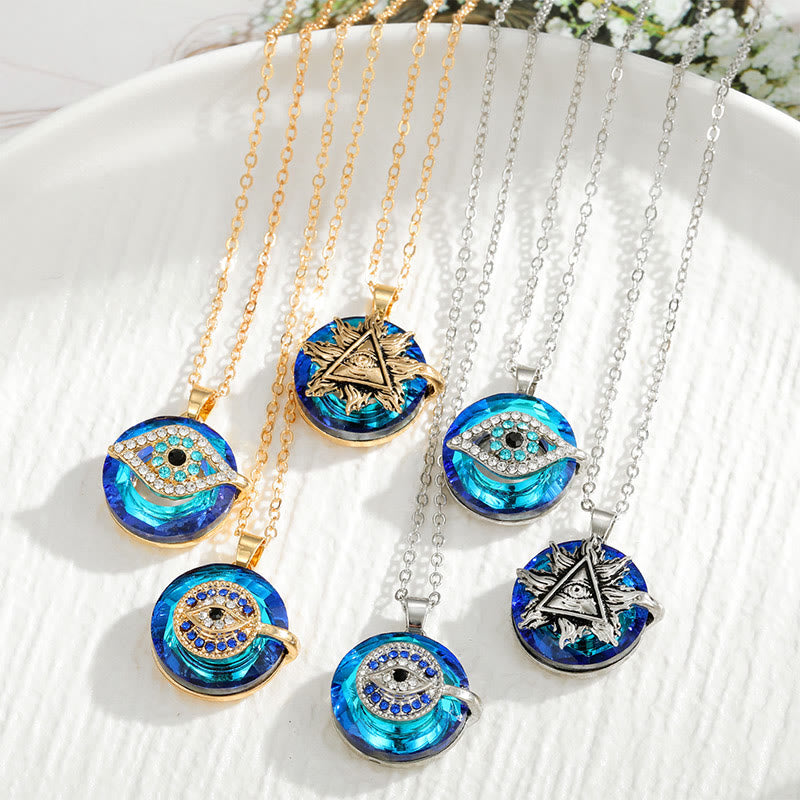 "You will always be protected" - Evil Eye Necklace-Evil eye#Sun-Nora Luxe