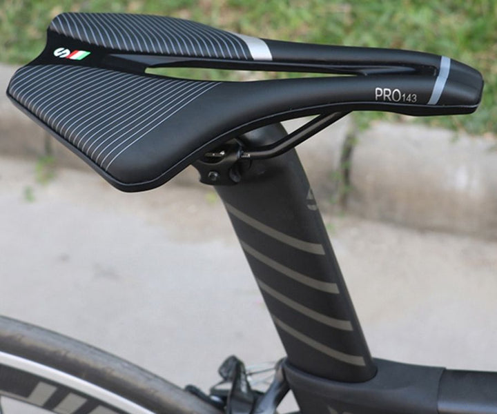 Your Favorite Bicycle Saddle - UltraRide™-Black + Colored Rail-Nora Luxe