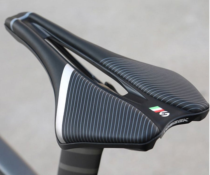 Your Favorite Bicycle Saddle - UltraRide™-Black + Colored Rail-Nora Luxe