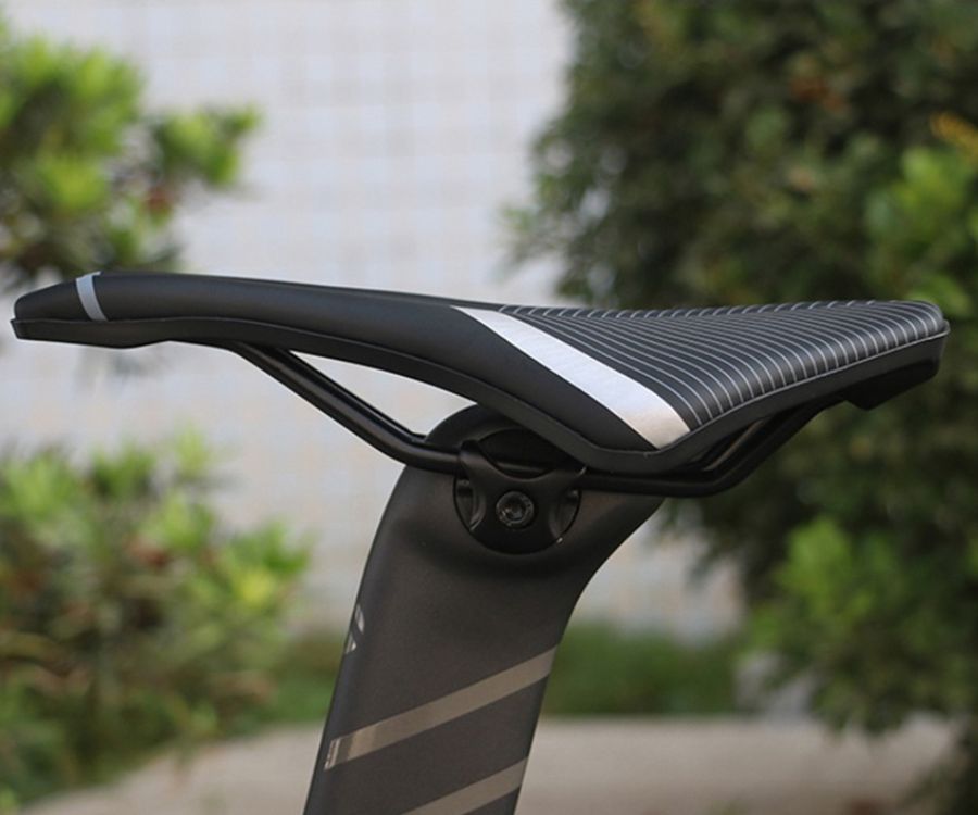 Your Favorite Bicycle Saddle - UltraRide™-Black + Colored Rail-Nora Luxe