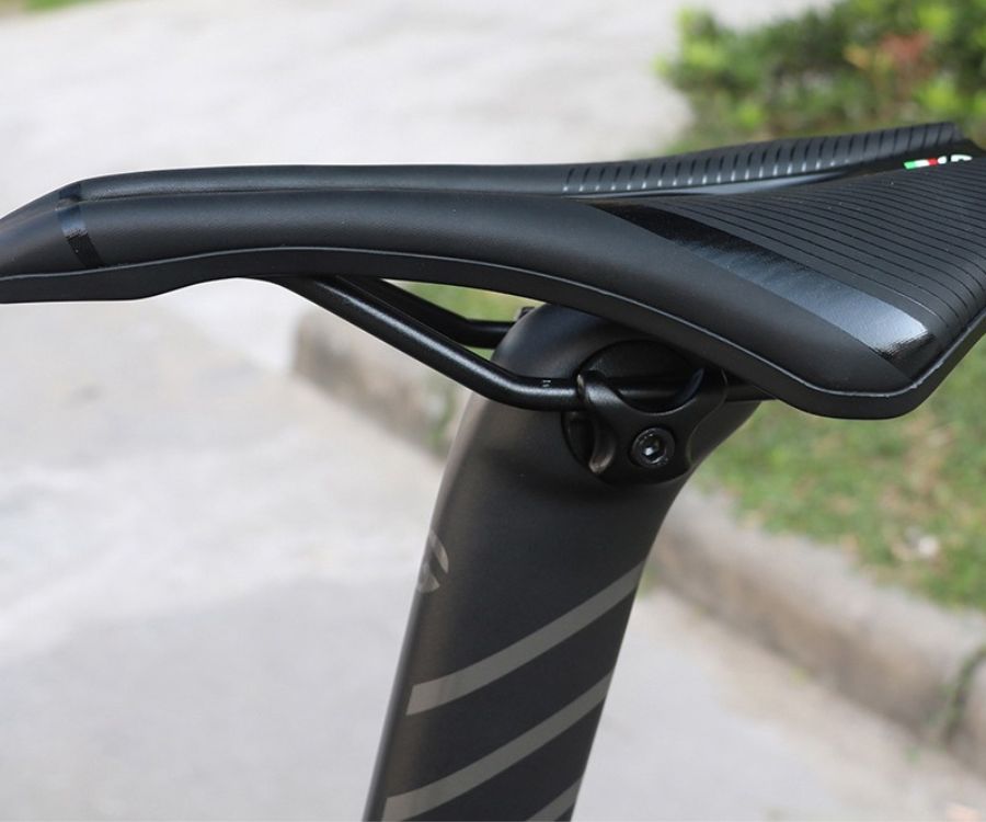 Your Favorite Bicycle Saddle - UltraRide™-Black + Colored Rail-Nora Luxe
