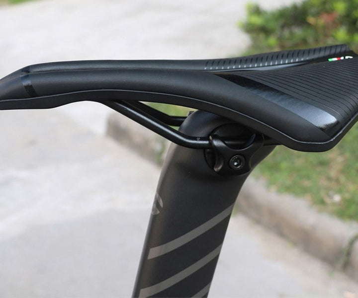 Your Favorite Bicycle Saddle - UltraRide™-Black + Colored Rail-Nora Luxe