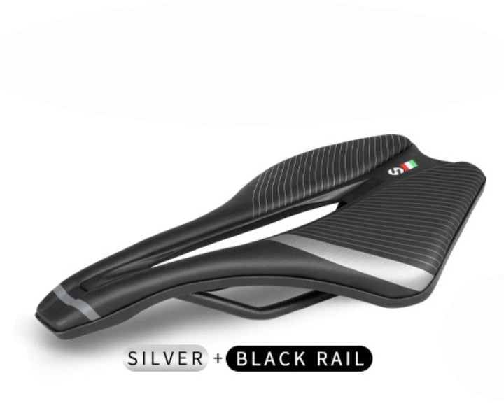 Your Favorite Bicycle Saddle - UltraRide™-Black + Colored Rail-Nora Luxe