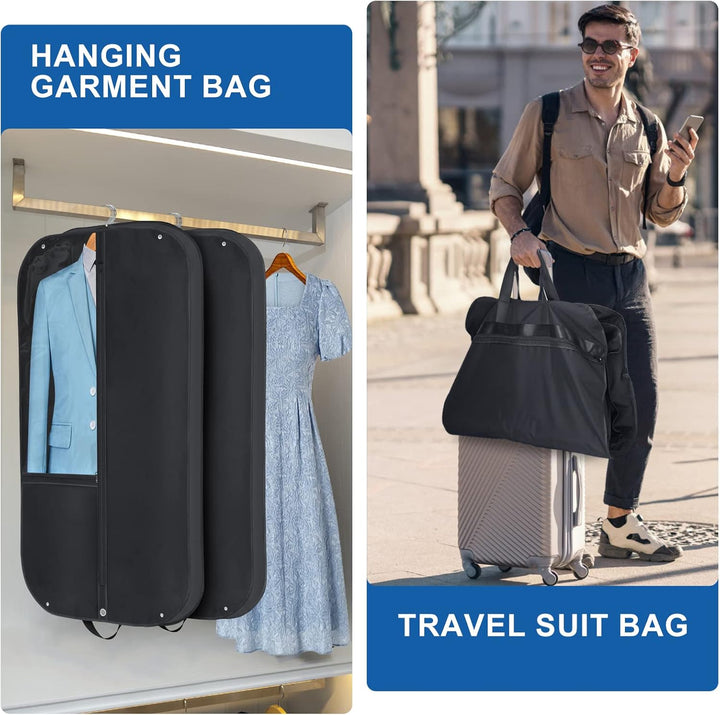 Waterproof Oxford Garment Bag – Suit Cover with Gusset & Pockets (Buy 1, Take 1 FREE)