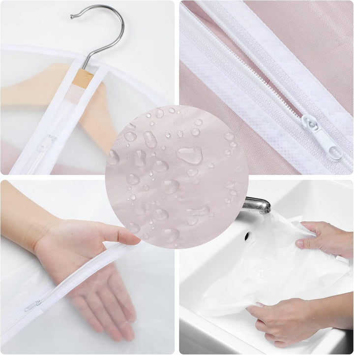 PEVA Garment Cover Set – 12-Pack Hanging Clothes Bags in 3 Sizes (Buy 1, Get 1 FREE)