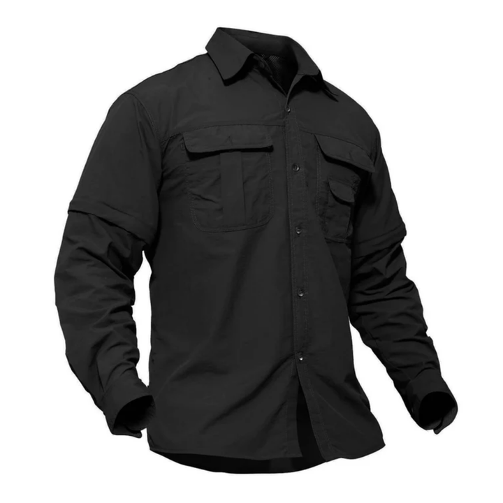 Zip-off Outdoor Shirt - Arvo-Black-S-The Livary