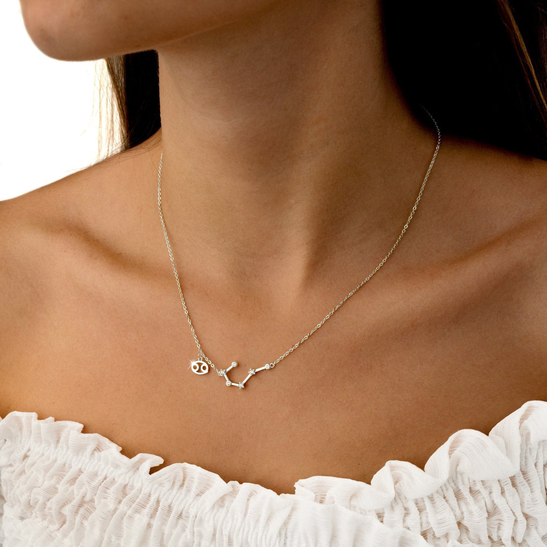 Zodiac Sign Astrology Necklace - Celestia-Gold-Aquarius-Nora Luxe