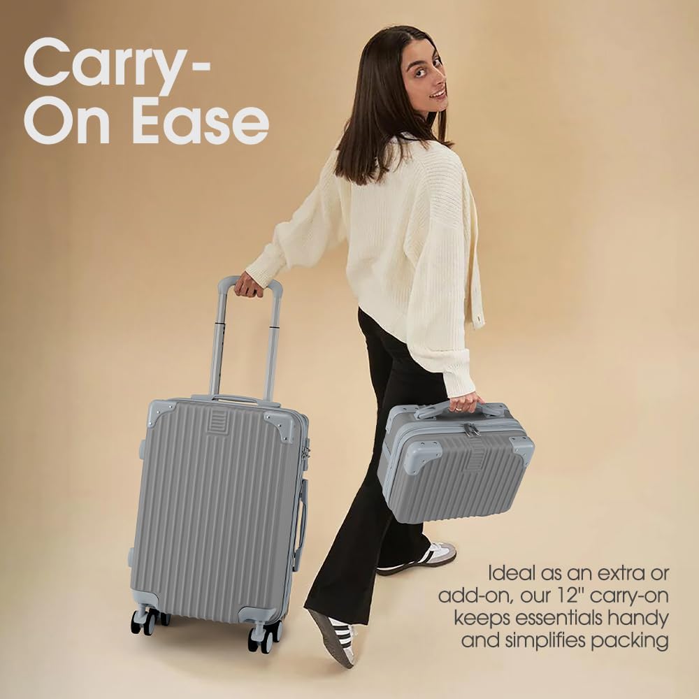 ABS Hard Shell Luggage with Spinner Wheels & TSA Lock