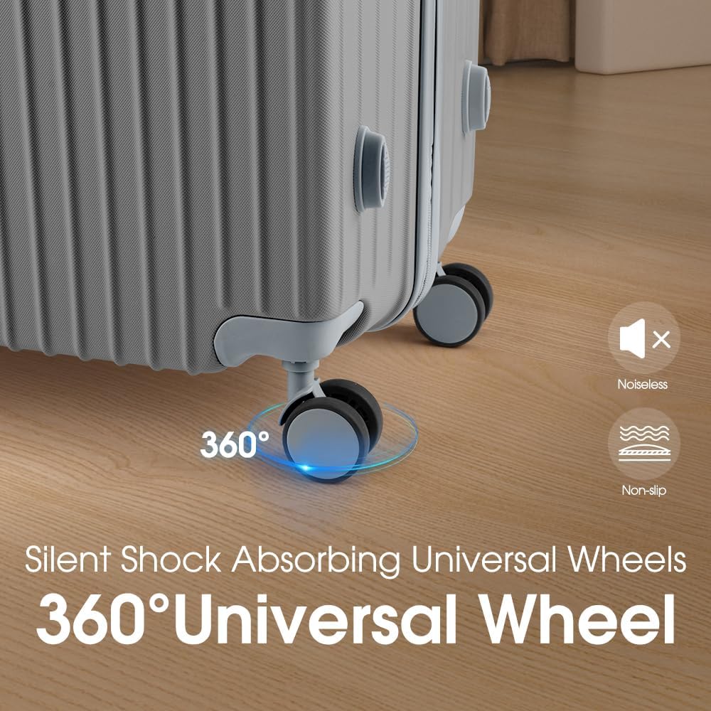 ABS Hard Shell Luggage with Spinner Wheels & TSA Lock