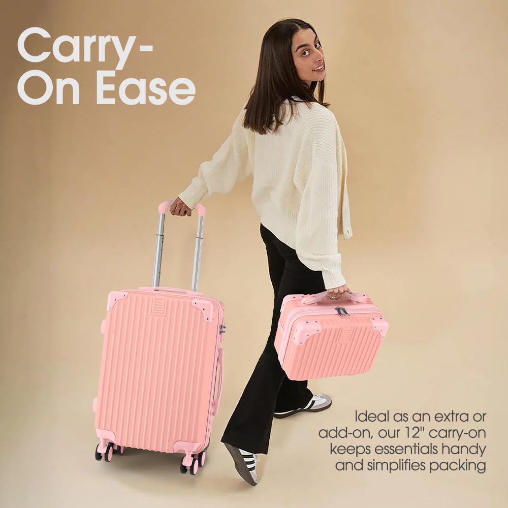 ABS Hard Shell Luggage with Spinner Wheels & TSA Lock