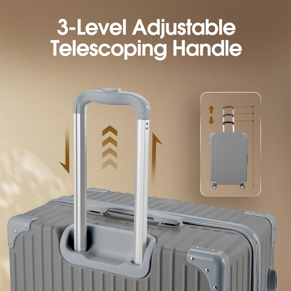 ABS Hard Shell Luggage with Spinner Wheels & TSA Lock