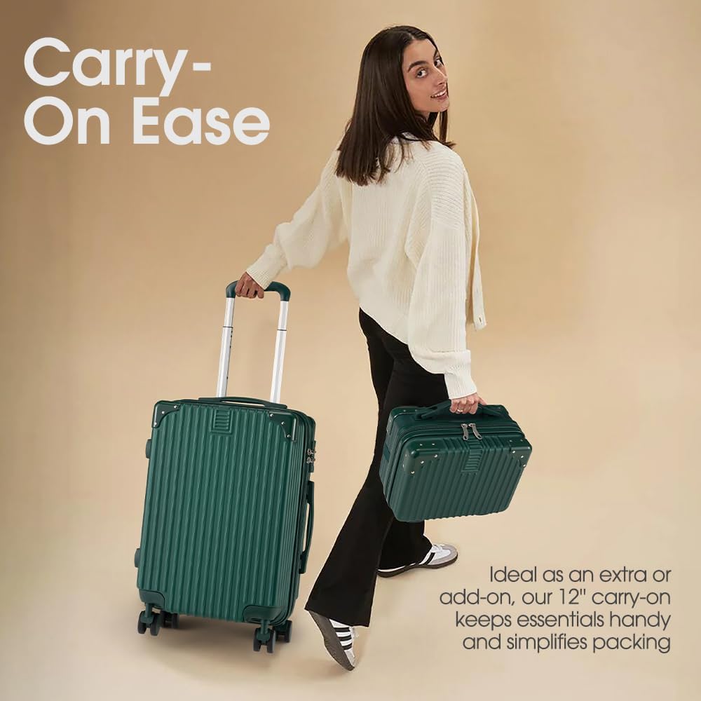 ABS Hard Shell Luggage with Spinner Wheels & TSA Lock